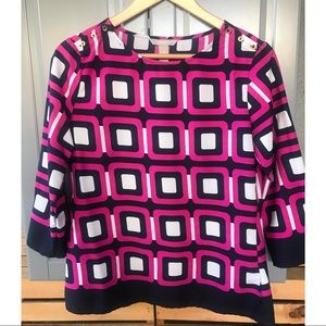 Banana Republic Sheer Print Blouse